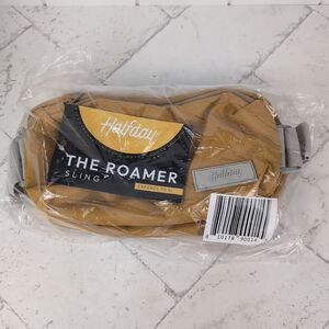 Halfday The Roamer Sling Bag Travel Crossbody Hip Bag Honey Yellow NWT